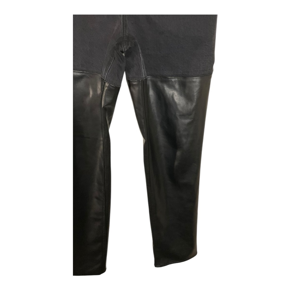 Abercrombie Women’s 90s Straight Ultra High Rise Jeans Faux Leather Size 30 - Picture 4 of 13